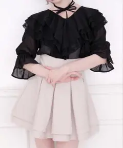 ハイウエストフレアスカパンアプレジュール‼️最終値下げ‼️