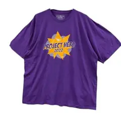 コンフィー　メンズTシャツ　XL　紫 ユニーク プロジェクトヒーロー【4175】