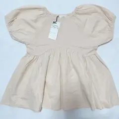 新品タグ付き【b.ROOM 】ボリュームスリーブチュニックブラウス　110