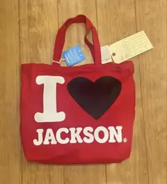 未使用品 ジャクソンマティス 帆布生地キャンバストートバッグ 赤
