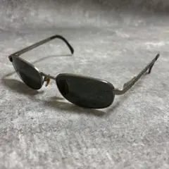 美品 EMPORIO ARMANI サングラス シルバー ロゴ 112-S
