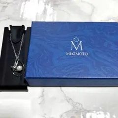 MIKIMOTO ネックレス 真珠 アコヤパール 葉っぱ スターリングシルバー