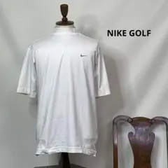 3405【ホワイトMサイズ】NIKE GOLF モックネックシャツ