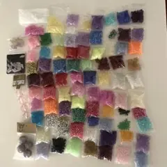 ビーズ　まとめ売り⭐︎多色　大きさサイズいろいろ　540g