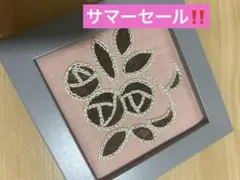 ★刺繍フレーム　サマーセール★ ダイステッチのバラ、、、刺繍の完成品
