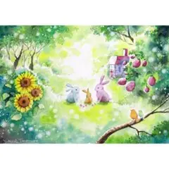 （原画）清夏の音【A5サイズ／水彩画／#2326】