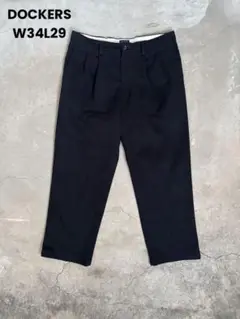 DOCKERS ブラック CLASSIC FIT スラックスW34L29