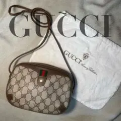 極美品 オールドグッチ GUCCI 0818 ショルダーバッグ 斜め掛け