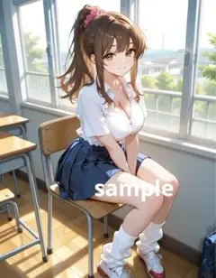 AIイラスト　美女 L版サイズ 1点物 A87