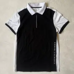 ARMANI EXCHANGE アルマーニ エクスチェンジ M ポロシャツ 黒