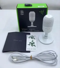 中古　美品　Razer レイザー Seiren V3 Miniホワイト Amazon.co.jp: Razer レイザー Seiren V3 Mini White