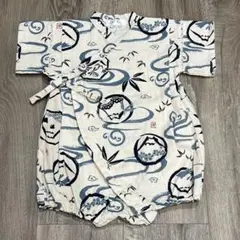 甚平ロンパース 80cm 男児 和柄 富士山 可愛い 美品