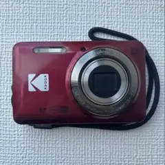 【美品】KODAK FZ55 コンパクトデジタルカメラ （レッド）光学5倍ズーム