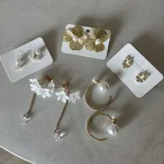 【新品未使用】お得！ピアス まとめ売り　5点セット