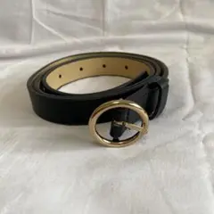 ブラックゴールドバックルベルト