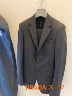 PRADA メンズスーツ ブラック46R
