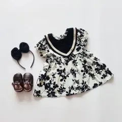 【新品】　子供服　ベビー服　90cm ワンピース　カチューシャ　セット　半袖