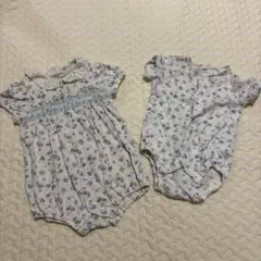 センスオブワンダー　70 ロンパース　ボディ　2枚　セット　女の子　お花柄
