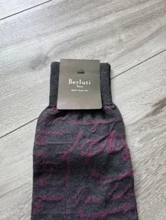 BERLUTI 3足セット ソックス ネイビー ブルー ボルドー cotton-socks-anthracite-