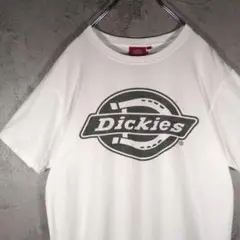 【XL】Dickies ディッキーズ ビッグロゴ ホワイトTシャツ 白 古着