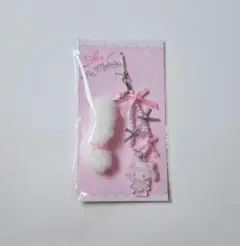 サンリオ 白猫バレリーナ デザインシリーズ　マイメロディ ストラップ