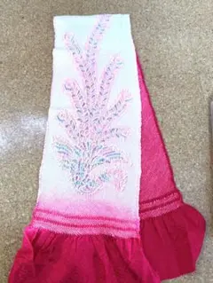 振袖 総絞り ピンク 帯揚げ 美品