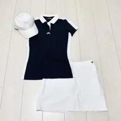 【超美品】J.LINDEBERG ジェイリンドバーグ ポロシャツ ネイビー