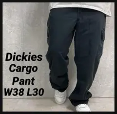 ディッキーズ　ワークパンツ　ブラックチノパン　カーゴ　W38 L30