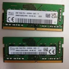 SK hynix 8GB PC4-3200AA メモリー 2枚組