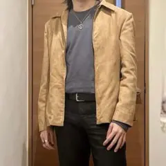 【ヴィンテージ】スエードジャケット ベージュ メンズMサイズ