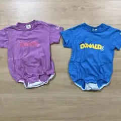 babydoll サイズF 男女双子　ベビーロンパース
