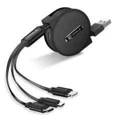 1-to-3 (IOS+ Micro USB+ type-C) USB充電