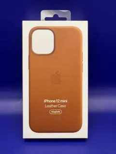 Magsafe対応iPhone12miniレザーケース／サドルブラウン