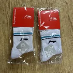 LI-NING ホワイトソックス 22-25 新品未使用品
