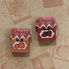 フランス製の木のボタン＊ジャムセット