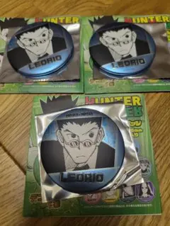 レオリオ 3個 セット デコレクション缶バッジ HUNTER×HUNTER