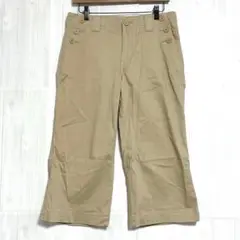 ベルメゾン　クロップドパンツ　ベージュ　L相当