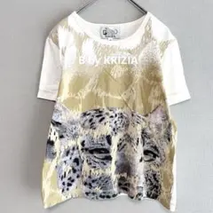 B by Krizia/リアルヒョウ柄 半袖 Tシャツ/カットソー/3496
