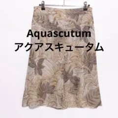 ★美品★ Aquascutum アクアスキュータム スカート ひざ丈トロピカル