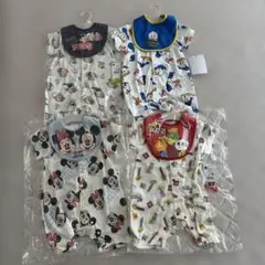 67.ディズニー　PEZ スタイ付ロンパース　60-70cm 4枚セット