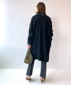 MUSE fluffy スムース ショートガウン カーディガン