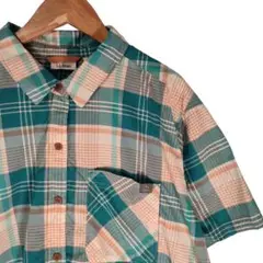 9-6L.L.Bean エルエルビーン 半袖シャツ チェック L メンズ