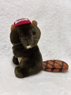 DAKIN ビーバー　ぬいぐるみ　帽子を被ったビーバーくん