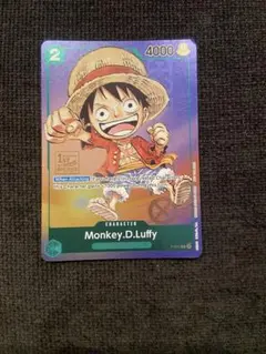 ルフィ　１周年記念プロモ　英語版　ワンピースカード　Luffy