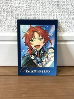 月永レオ　チェキ風カード　あんスタ　サイン入り