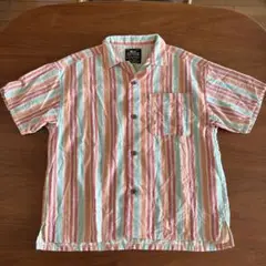 ブリーズ　【リンク】NEWシェフシャツ　120センチ　男の子　夏　ストライプ