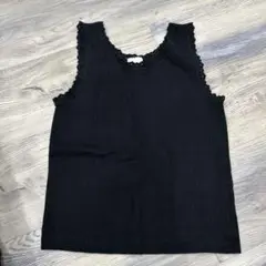 ZARA ブラック ノースリーブタンクトップ 11-12歳