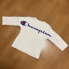 Champion チャンピオン　ロゴ　七分袖Tシャツ ホワイト
