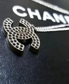 CHANEL　ココマーク 　 パンチング　ネックレス　希少