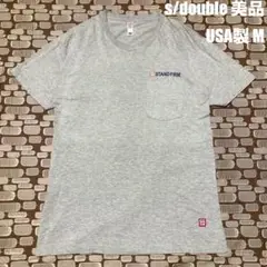 美品◎S/double ポケットTシャツ USA製 カットソーM 元ステューシー